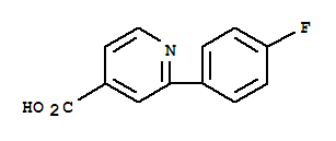 2-(4-氟苯基)異煙酸結構式_883528-25-4結構式