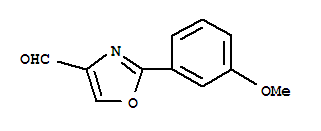 2-(3-甲氧基苯基)-噁唑-4-甲醛結(jié)構(gòu)式_885272-93-5結(jié)構(gòu)式