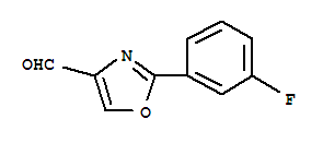 2-(3-氟苯基)-噁唑-4-甲醛結構式_885272-95-7結構式