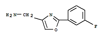 2-(3-氟苯基)-噁唑-4-甲胺結(jié)構(gòu)式_885273-00-7結(jié)構(gòu)式