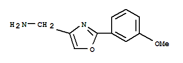 2-(3-甲氧基苯基)-噁唑-4-甲胺結(jié)構(gòu)式_885273-17-6結(jié)構(gòu)式