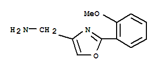 2-(2-甲氧基苯基)-噁唑-4-甲胺結(jié)構(gòu)式_885274-29-3結(jié)構(gòu)式