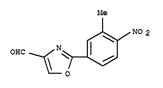 2-(3-甲基-4-硝基苯基)-噁唑-4-甲醛結(jié)構(gòu)式_885274-46-4結(jié)構(gòu)式
