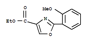 2-(2-甲氧基苯基)-噁唑-4-羧酸乙酯結(jié)構(gòu)式_885274-64-6結(jié)構(gòu)式