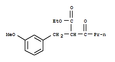2-(3-甲氧基芐基)-3-氧代己酸乙酯結(jié)構(gòu)式_885279-96-9結(jié)構(gòu)式