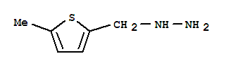 1-[(5-甲基噻吩-2-基)甲基]肼結(jié)構(gòu)式_887592-30-5結(jié)構(gòu)式