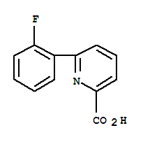 6-(2-氟苯基)甲酸吡啶結(jié)構(gòu)式_887982-35-6結(jié)構(gòu)式