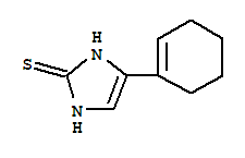 4-(1-環(huán)己烯-1-基)-1,3-二氫-2H-咪唑-2-硫酮結構式_889097-83-0結構式