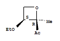順式-(9ci)-1-(3-乙氧基-2-甲基-2-氧雜環(huán)丁烷)-乙酮結(jié)構(gòu)式_88995-81-7結(jié)構(gòu)式