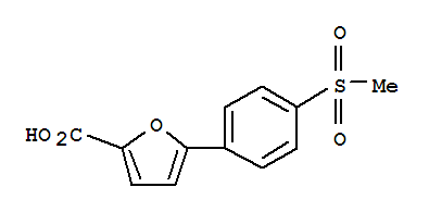 5-(4-(甲基磺?；?苯基)呋喃-2-羧酸結(jié)構(gòu)式_893738-07-3結(jié)構(gòu)式