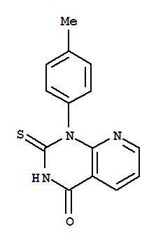1-(4-甲基苯基)吡啶并[3,2-e]-2-硫脲結(jié)構(gòu)式_89374-57-2結(jié)構(gòu)式