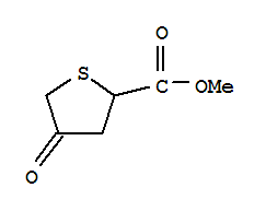 4-氧代-四氫噻吩-2-羧酸甲酯結(jié)構(gòu)式_89533-78-8結(jié)構(gòu)式
