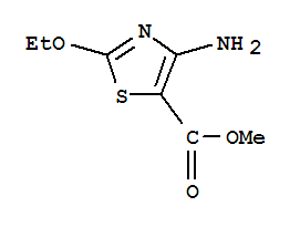 4-氨基-2-乙氧基噻唑-5-羧酸甲酯結(jié)構(gòu)式_89779-27-1結(jié)構(gòu)式