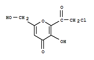 (7ci)-2-(氯乙?；?-3-羥基-6-(羥基甲基)-4H-吡喃-4-酮結構式_89938-66-9結構式