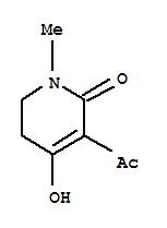 (7ci)-3-乙?；?5,6-二氫-4-羥基-1-甲基-2(1H)-吡啶酮結(jié)構(gòu)式_90087-45-9結(jié)構(gòu)式