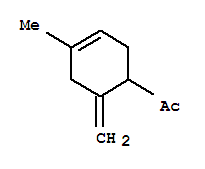 (9ci)-1-(4-甲基-6-亞甲基-3-環(huán)己烯-1-基)-乙酮結(jié)構(gòu)式_90213-43-7結(jié)構(gòu)式