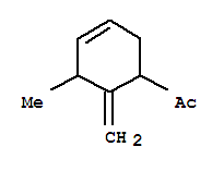 (9ci)-1-(5-甲基-6-亞甲基-3-環(huán)己烯-1-基)-乙酮結(jié)構(gòu)式_90213-48-2結(jié)構(gòu)式