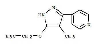 (9CI)-4-(5-乙氧基-4-甲基-1H-吡唑-3-基)-吡啶結(jié)構(gòu)式_90398-84-8結(jié)構(gòu)式