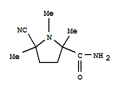 (7ci)-5-氰基-1,2,5-三甲基-2-吡咯烷羧酰胺結構式_90768-60-8結構式