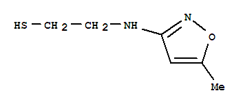 (9ci)-2-[(5-甲基-3-異噁唑基)氨基]-乙烷硫醇結(jié)構(gòu)式_91438-41-4結(jié)構(gòu)式