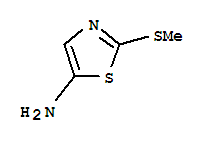 2-(甲基硫代)噻唑-5-胺結(jié)構(gòu)式_91478-68-1結(jié)構(gòu)式