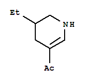 (9ci)-1-(5-乙基-1,4,5,6-四氫-3-吡啶)-乙酮結(jié)構(gòu)式_91670-75-6結(jié)構(gòu)式
