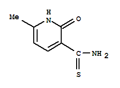 6-甲基-2-氧代-1,2-二氫吡啶-3-硫代甲酰胺結(jié)構(gòu)式_92303-09-8結(jié)構(gòu)式