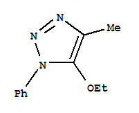 (7ci)-5-乙氧基-4-甲基-1-苯基-1H-1,2,3-噻唑結(jié)構(gòu)式_92721-95-4結(jié)構(gòu)式