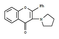 (9ci)-2-苯基-3-(1-吡咯烷)-4H-1-苯并吡喃-4-酮結(jié)構(gòu)式_92908-98-0結(jié)構(gòu)式