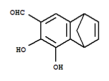 (9ci)-1,4-二氫-7,8-二羥基-1,4-甲烷萘-6-羧醛結(jié)構(gòu)式_93081-09-5結(jié)構(gòu)式