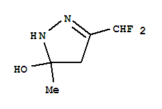 3-(二氟甲基)-4,5-二氫-5-甲基-1H-吡唑-5-醇結(jié)構(gòu)式_933768-35-5結(jié)構(gòu)式