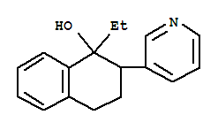 1-乙基-2-吡啶-3-基-1,2,3,4-四氫萘-1-醇結(jié)構(gòu)式_93406-29-2結(jié)構(gòu)式
