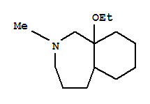 (9ci)-9a-乙氧基十氫-2-甲基-1H-2-苯氮雜卓結(jié)構(gòu)式_95296-83-6結(jié)構(gòu)式
