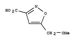 5-(甲氧基甲基)-3-異噁唑羧酸結構式_95312-32-6結構式
