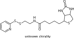 5-(2-氧代六氫-1H-噻吩并[3,4-d]咪唑-4-基)-N-[2-(2-吡啶基二硫基)乙基]戊酰胺結構式_112247-65-1結構式
