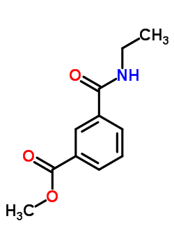 3-(乙基氨基甲酰)苯甲酸甲酯結(jié)構(gòu)式_126926-40-7結(jié)構(gòu)式