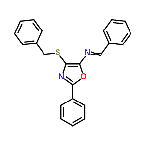 N-(4-芐基磺?；?2-苯基-1,3-噁唑-5-基)-1-苯基-甲胺結(jié)構(gòu)式_13243-43-1結(jié)構(gòu)式