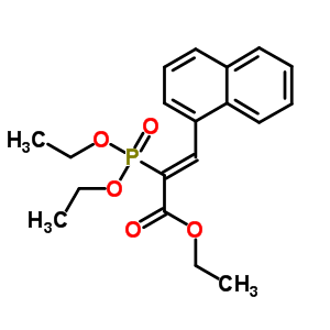 2-(二乙氧基膦)-3-(1-萘)丙烯酸乙酯結(jié)構(gòu)式_13507-51-2結(jié)構(gòu)式