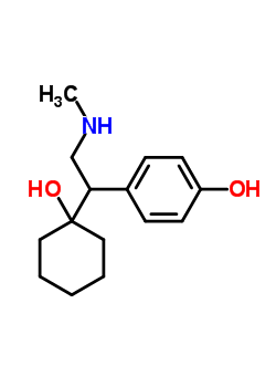 4-[1-(1-羥基環(huán)己基)-2-(甲基氨基)乙基]苯酚結(jié)構(gòu)式_135308-74-6結(jié)構(gòu)式