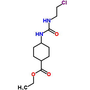 4-(2-氯乙基氨基甲酰氨基)環(huán)己烷-1-羧酸乙酯結(jié)構(gòu)式_13908-22-0結(jié)構(gòu)式
