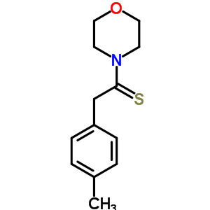 2-(4-甲基苯基)-1-(4-嗎啉)乙烷硫酮結(jié)構(gòu)式_14182-63-9結(jié)構(gòu)式