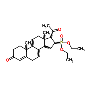(8CI)-(3,20-二氧代-4-孕烯-16-基)-磷酸二乙酯結(jié)構(gòu)式_14413-05-9結(jié)構(gòu)式