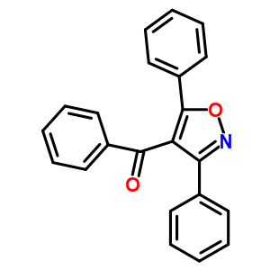 (3,5-二苯基-4-異噁唑基)苯基-甲酮結(jié)構(gòu)式_14688-28-9結(jié)構(gòu)式