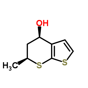(4R,6s)-6-甲基-5,6-二氫-4H-噻吩并[2,3-b]硫代吡喃-4-醇結(jié)構(gòu)式_147086-80-4結(jié)構(gòu)式