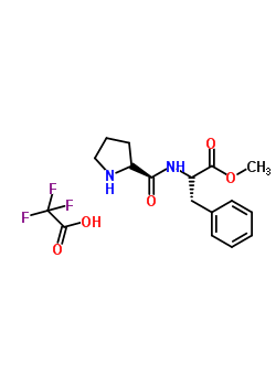 L-脯氨酰-L-苯丙氨酸甲酯三氟乙酸鹽(1:1)結(jié)構(gòu)式_149673-08-5結(jié)構(gòu)式