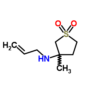 烯丙基-(3-甲基-1,1-二氧代-四氫-1lambda*6*-噻吩-3-基)-胺結構式_151775-05-2結構式