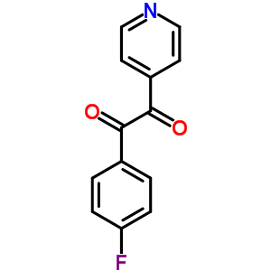 1-(4-氟苯基)-2-(4-吡啶)-1,2-乙烷二酮結(jié)構(gòu)式_152121-41-0結(jié)構(gòu)式