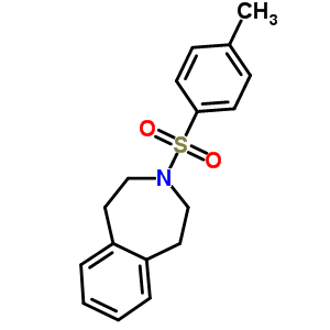 2,3,4,5-四氫-3-[(4-甲基苯基)磺?；鵠-1H-3-苯氮雜卓結(jié)構(gòu)式_15299-53-3結(jié)構(gòu)式