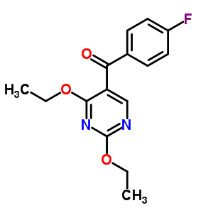 (2,4-二乙氧基-5-嘧啶)(4-氟苯基)-甲酮結(jié)構(gòu)式_1543-17-5結(jié)構(gòu)式