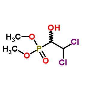 (8CI,9CI)-(2,2-二氯-1-羥基乙基)-磷酸二甲酯結(jié)構(gòu)式_15501-45-8結(jié)構(gòu)式